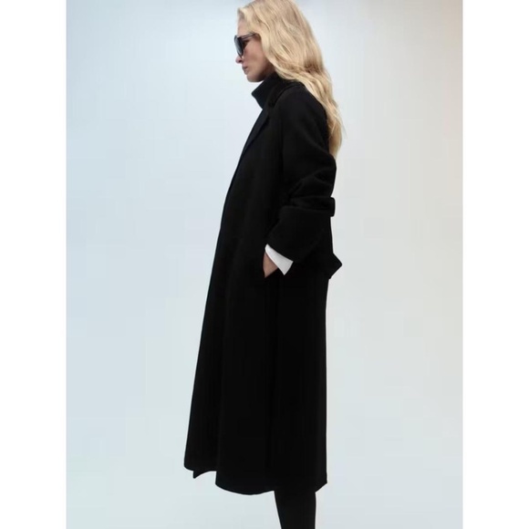 Mango Batin Wool Wrap Coat NWT - Picture 4 of 16